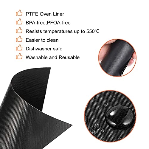 Air Fryer Liners - 4pcs Black Mat 4