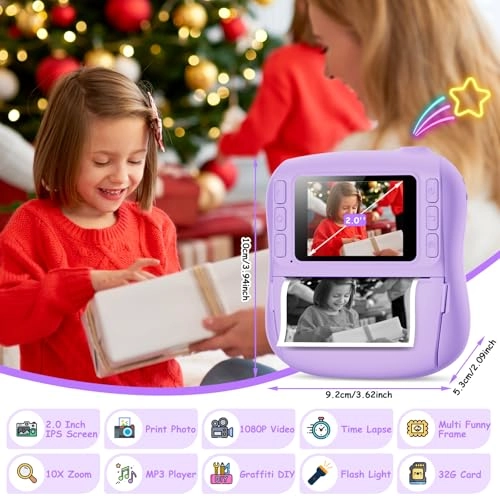 Kids Camera Instant Print - 32GB 14MP 1080P