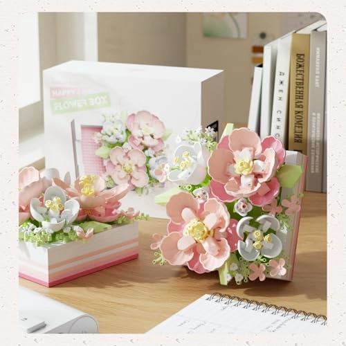 Flower Building Blocks Jewelry Box - 494pcs