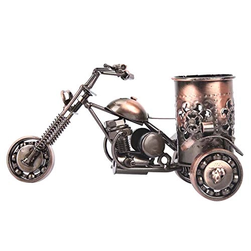 Motorcycle Model Pen Holder Stand - Bronze Iron