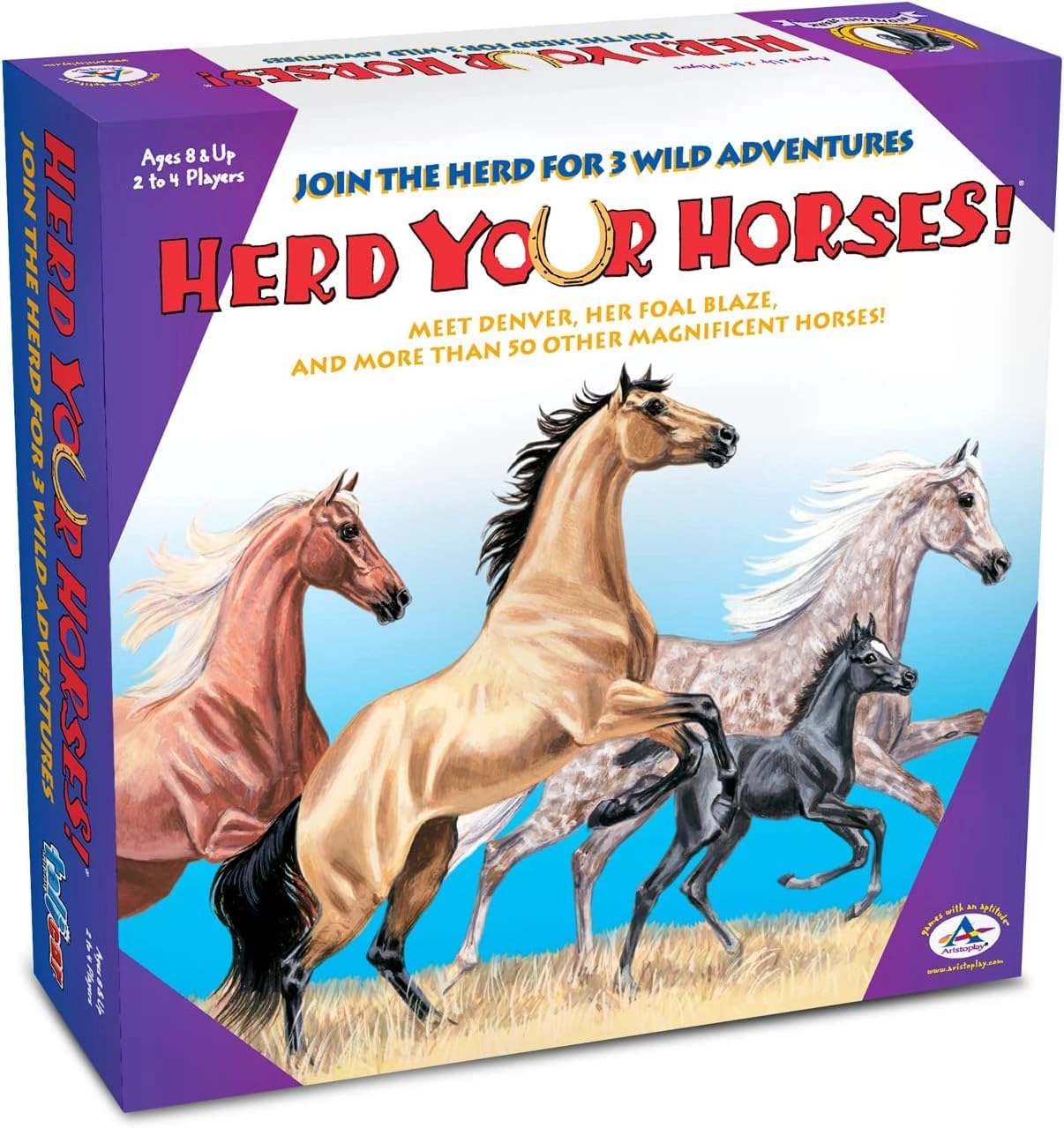 Herd Your Horses - four horse playing pieces Ages 8