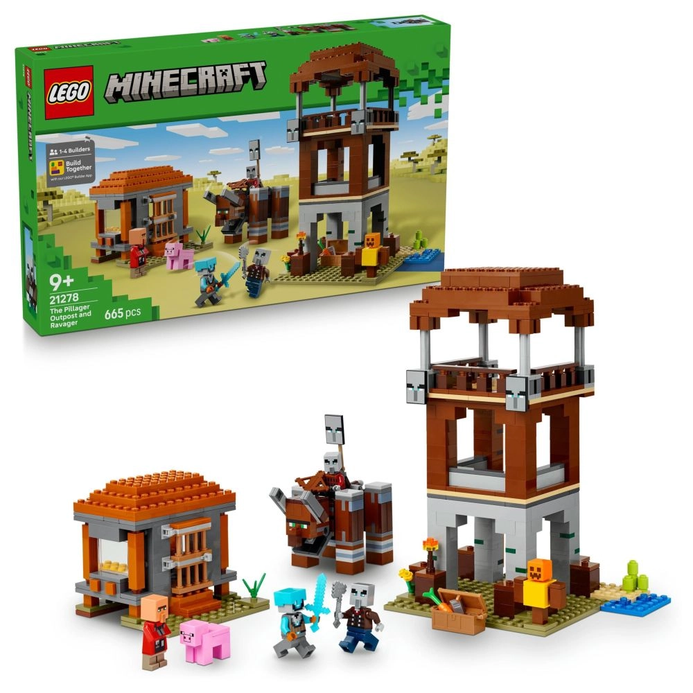 LEGO Minecraft The Pillager Outpost and Ravager (21278)