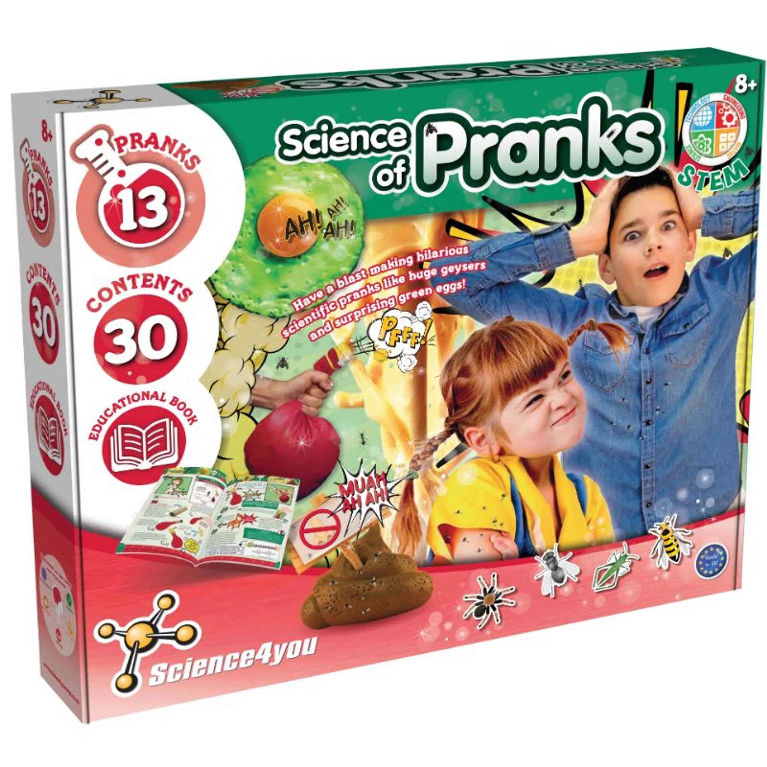 Science4You Prank Factory Chemistry - 8 years+ 30 pieces