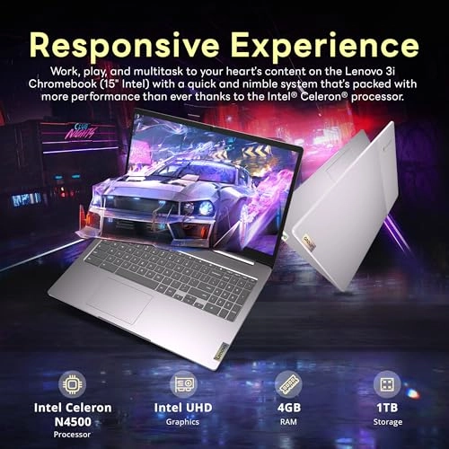 Ideapad 3 Lenovo Chromebook - 15.6'' Celeron N4500 4GB DDR4 352GB SSD