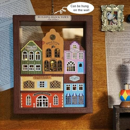 Miniature Dollhouse Kit - Japanese Style Painting Style Courtyard Scene