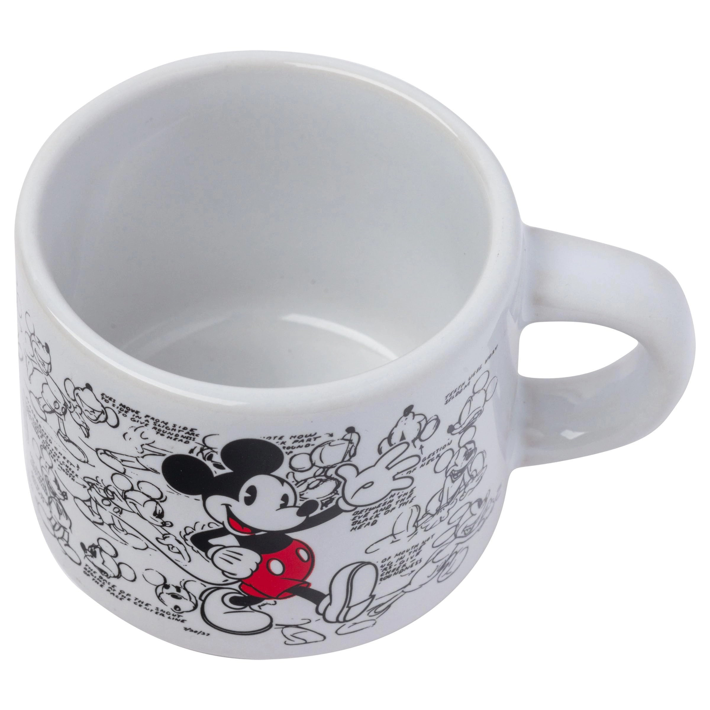 Disney Mickey Mouse Reusable Cup - 4 pcs - Vintage Sketches