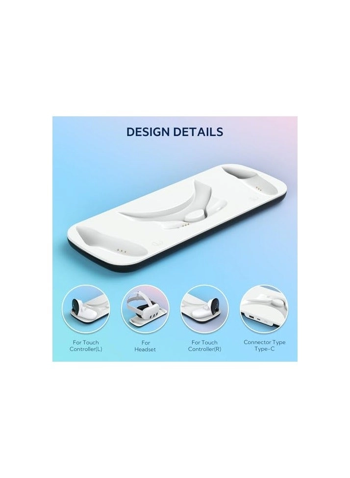 Quest 3 VR Charging Dock - Headset and Touch Controller