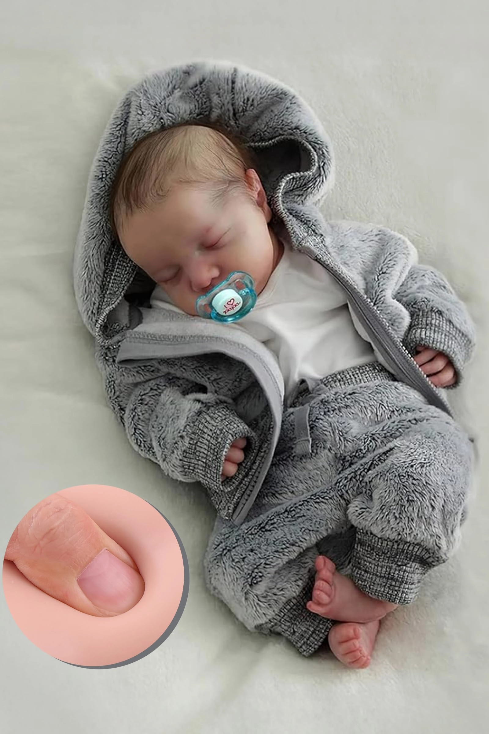BABESIDE Reborn Baby Doll - 17Inch Vinyl Boy Ages 3+
