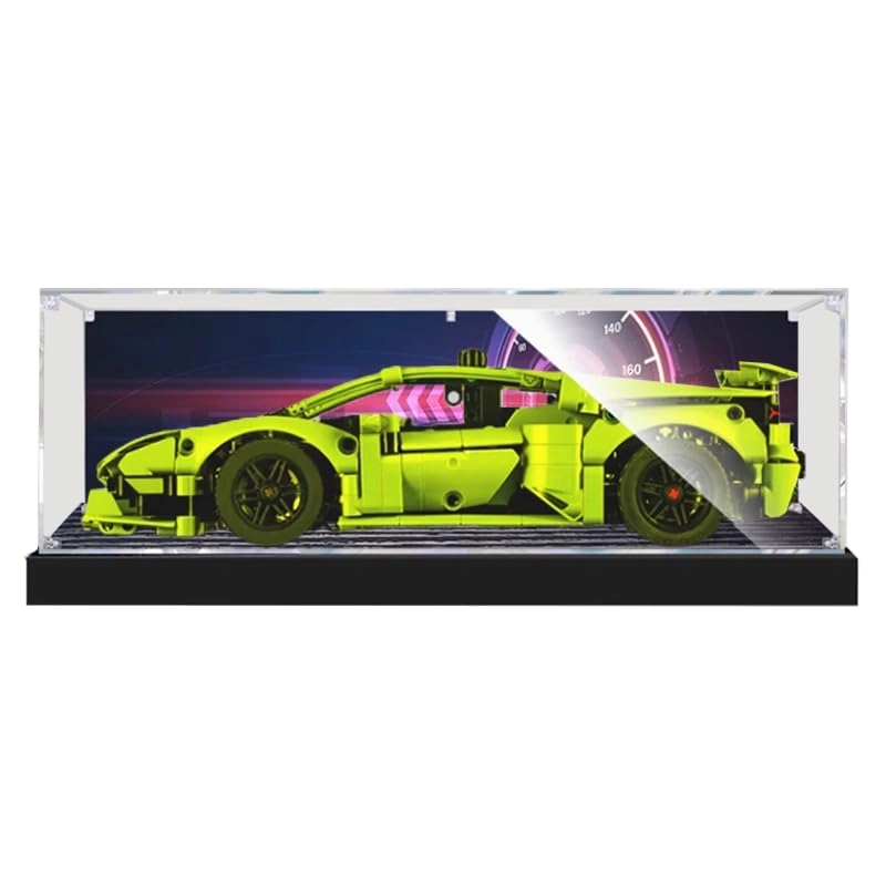 HCAEIOFJ Technic Display Case (42161) - Clear Acrylic 13.77x5.90x3.93in.