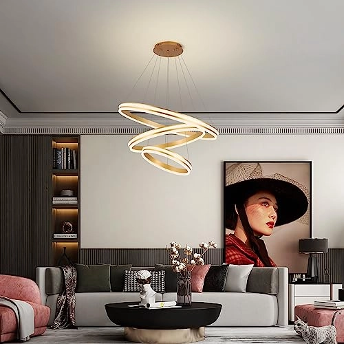 Modern LED Chandelier - 3000K-6000K Dimmable