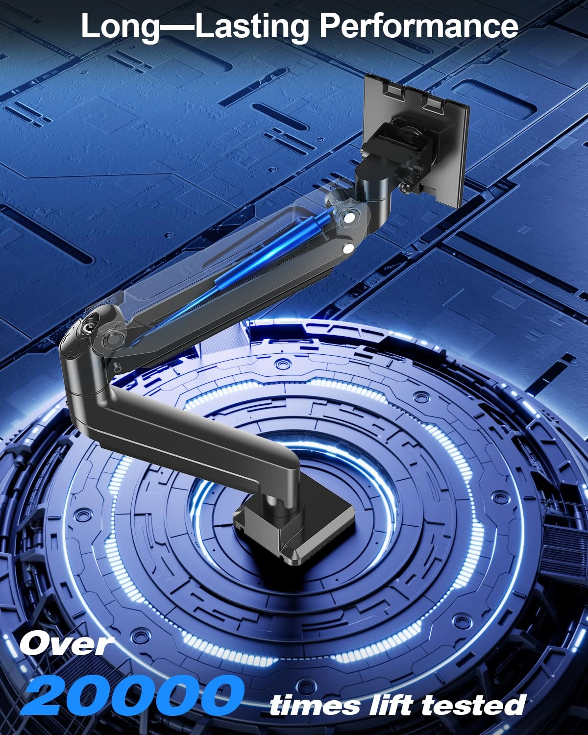 Heavy Duty Monitor Arm - Single 49 Inch 100x100mm