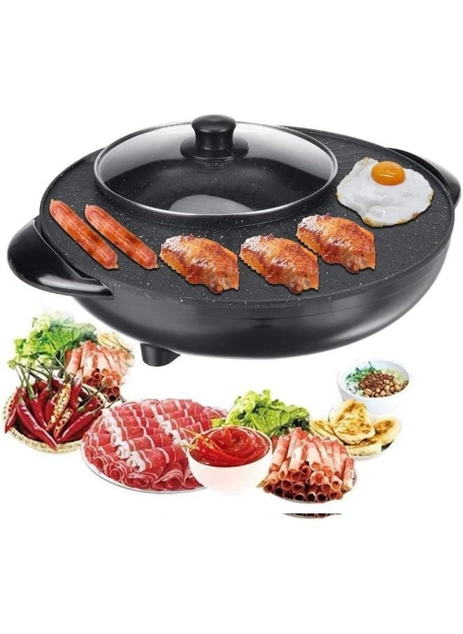 Easy Life 2-In-1 Electric Hot Pot - Barbecue Smokeless Non-Stick