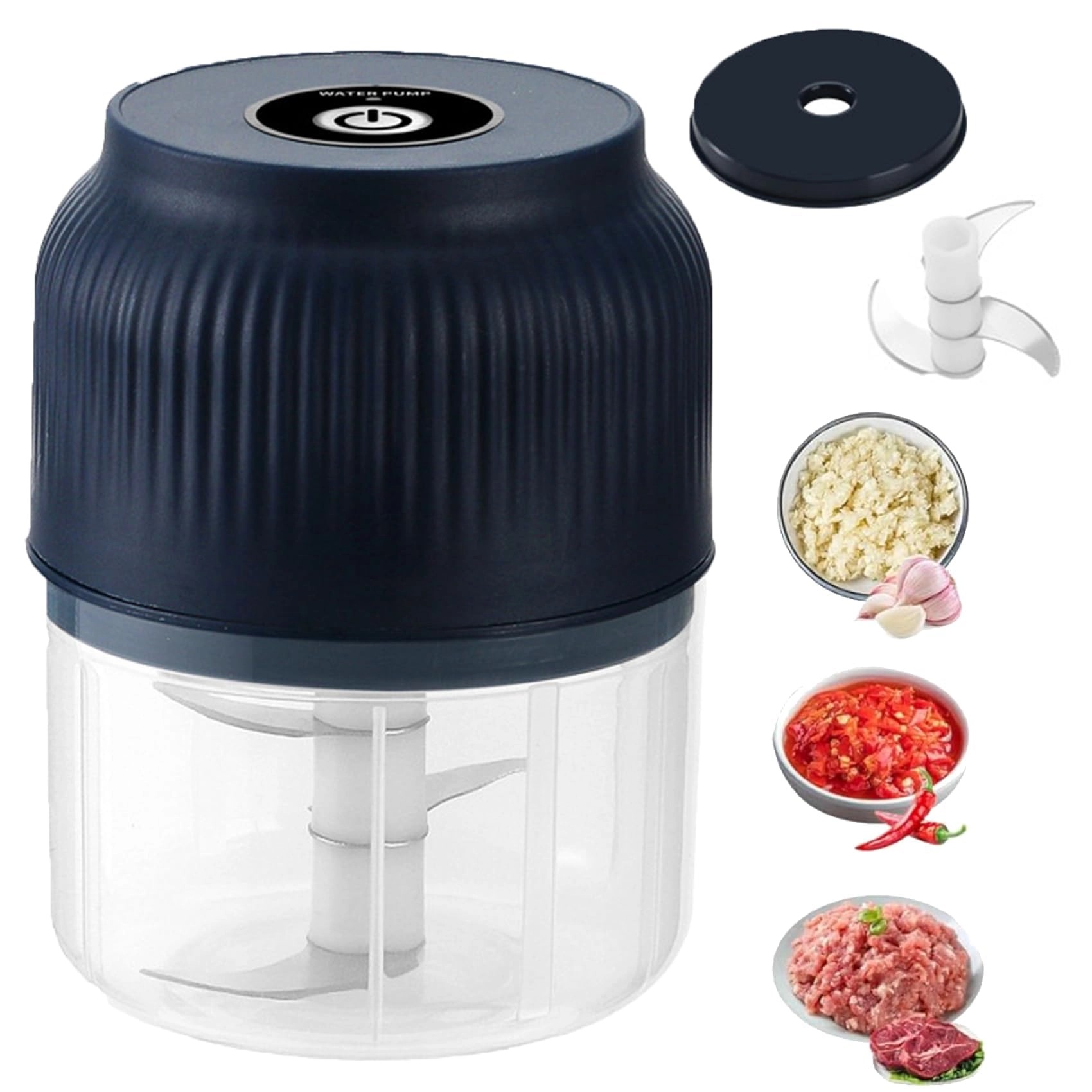 BCEWRGK Electric Garlic Crusher - 350ml USB Rechargeable