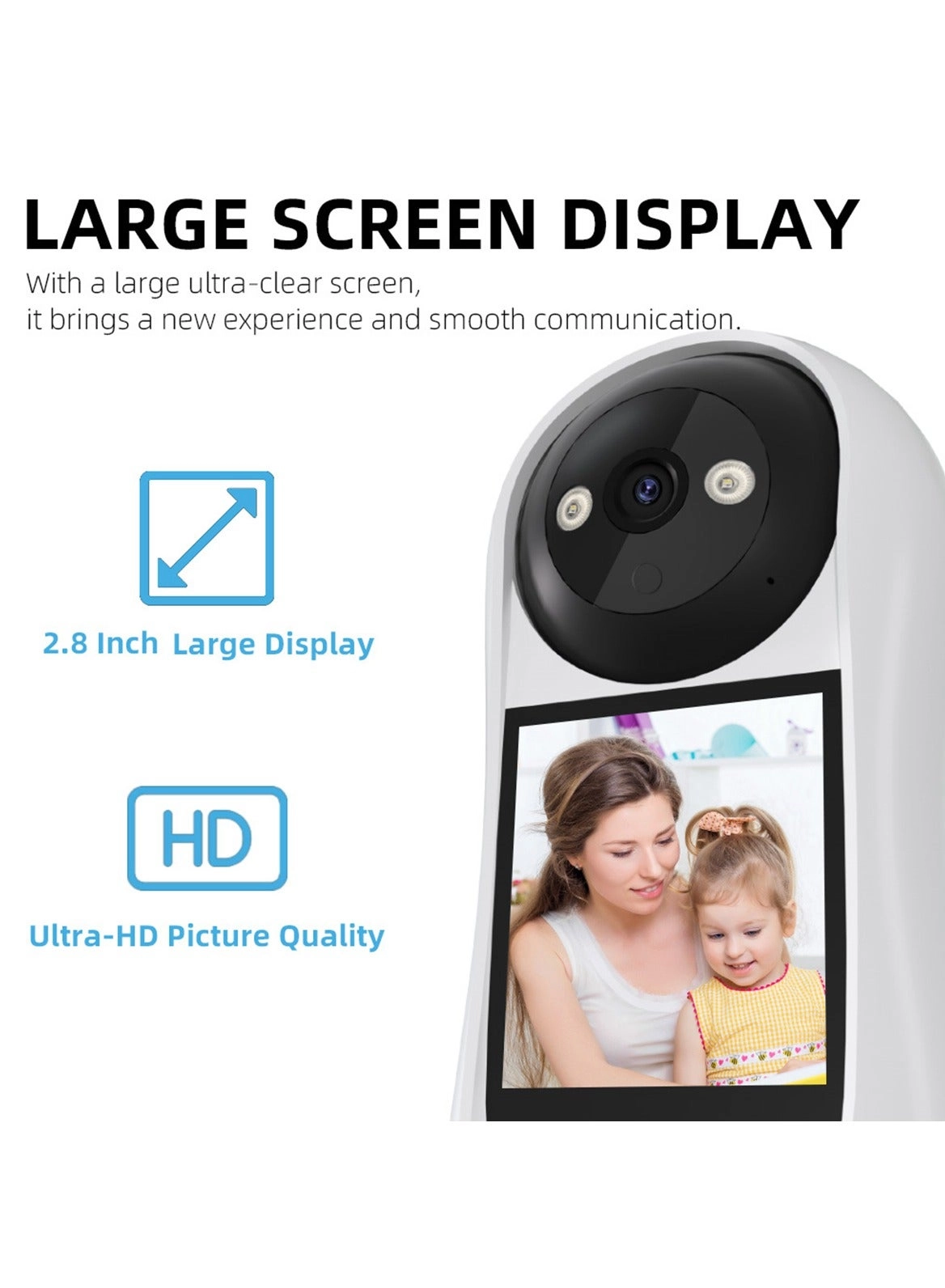 Wireless Baby Monitor - 2MP Two-Way Intercom