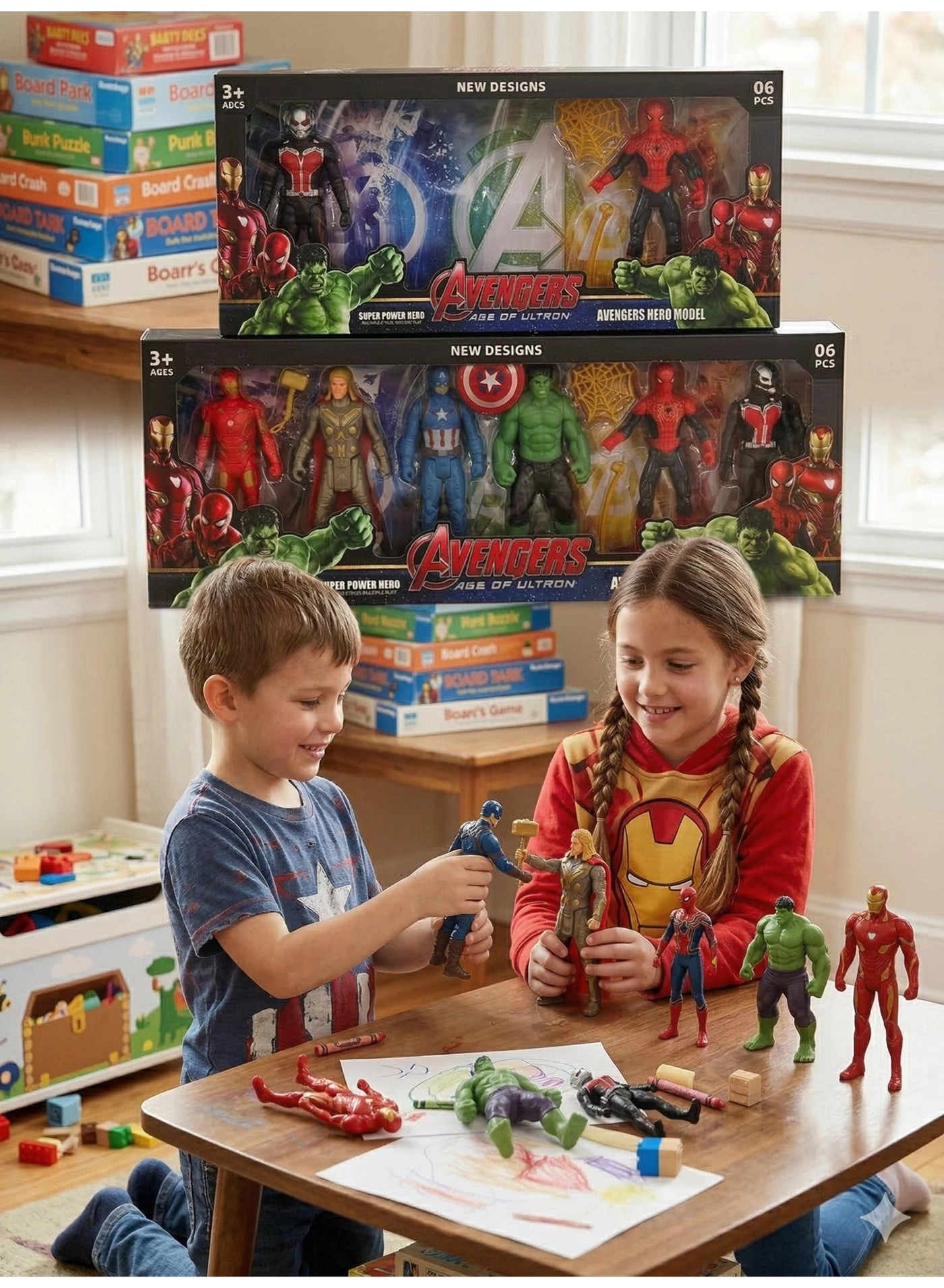 Captain America + Iron Man + Spider-Man + Hulk + Thor + Ant-Man - Avengers - 3+ Years 6 piece(s)