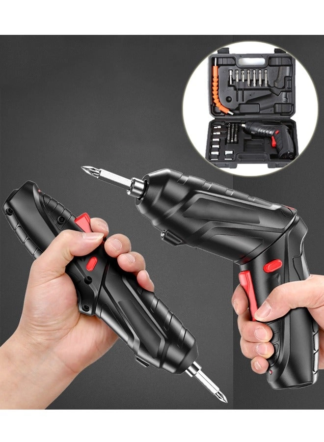 NIBEMINENT Electric Screwdriver Set - 47 Pcs Rechargeable Pivoting Handle
