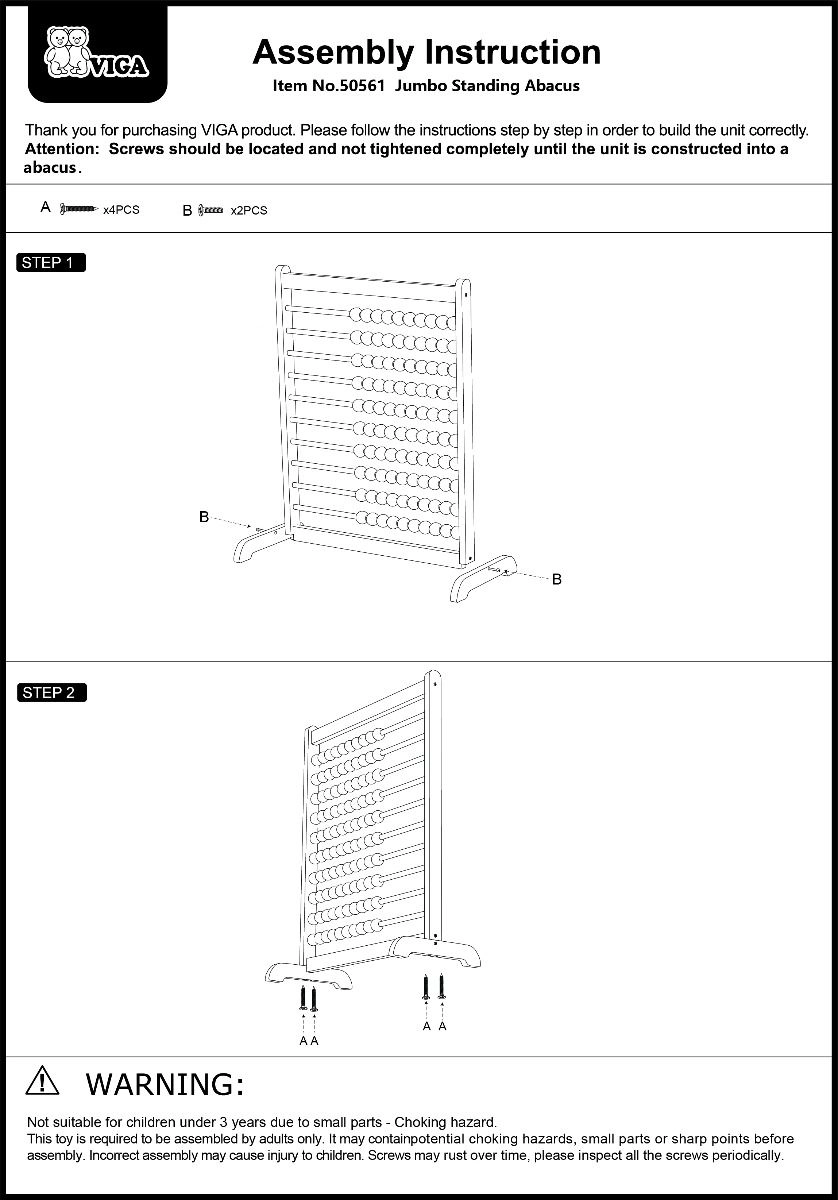 Giant Standing Abacus - 3 years and above