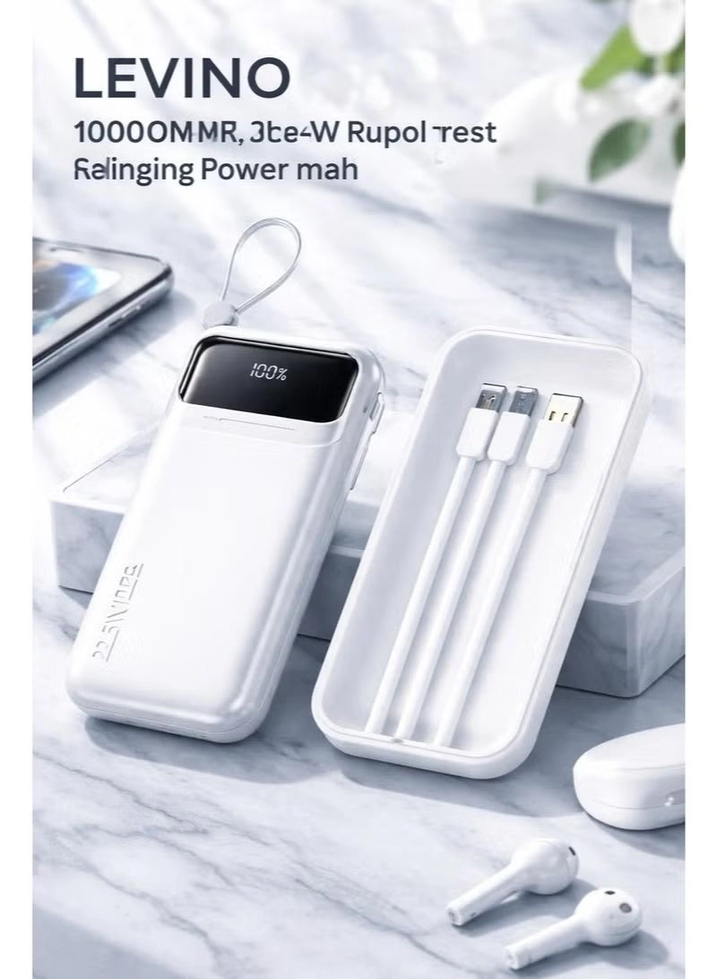 LEVINO N-30 - 10000mAh 22.5W Fast Charging Dual Type-C Ports