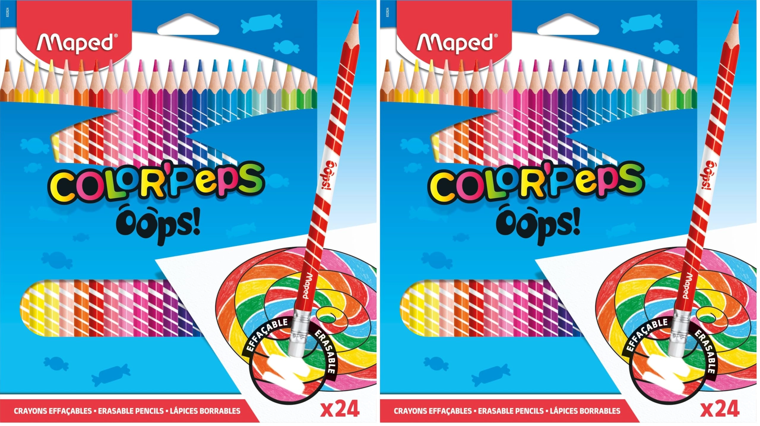 Maped Color'Peps Oops Coloured Pencils - 24 Pcs