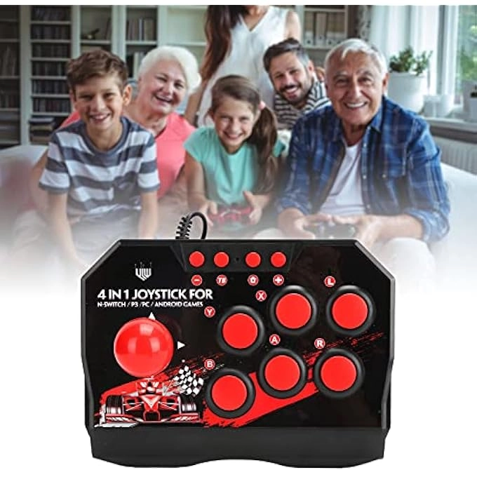 ARCADE JOYSTICK - BLACK NEOGEO MINI/PC/PS CLASSIC/NINTENDO SWITCH/PS3/ANDROID/RASPBERRY PI