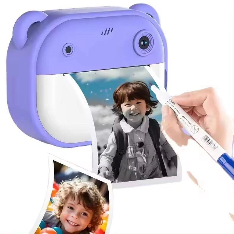Instant Photo Camera Printer - 24MP 1080P 2 Inch