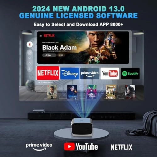 Android 13.0 Smart Projector Ap13-4k 18000 Lumens