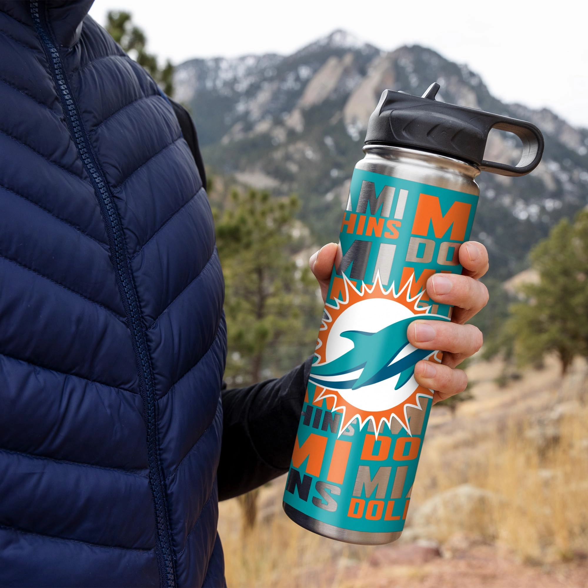 Stainless Steel NFL Football Tumbler - 650ml