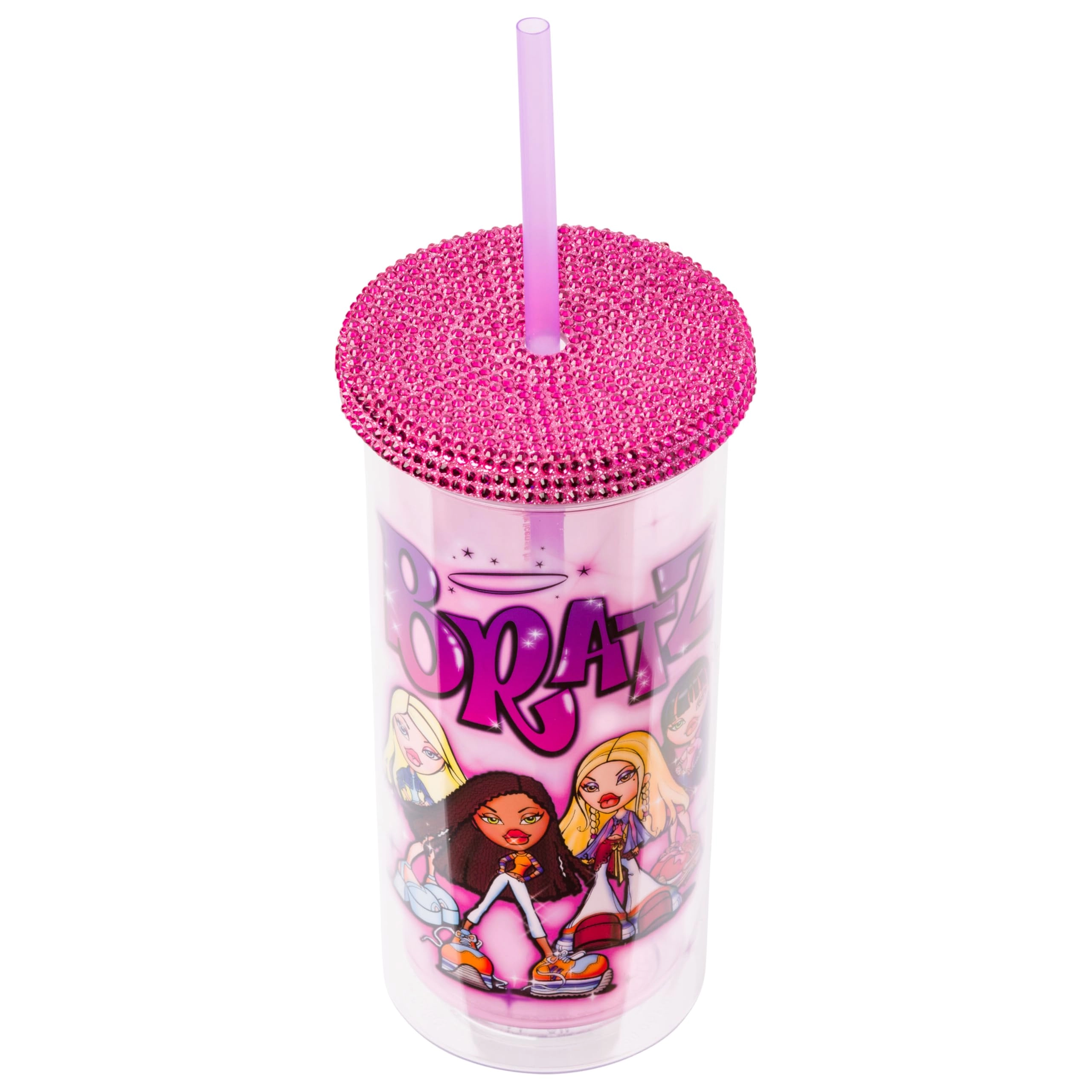 Bratz Reusable Cup - 1 pcs Rhinestone lid