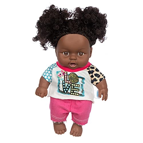 Reborn Baby Doll - 25 cm Vinyl soft black skin Ages 4+