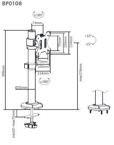 BP0108 - 17-32 inch 75x75 100x100
