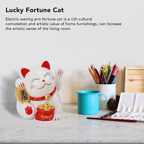 Lucky Cat Waving Arm - plastic