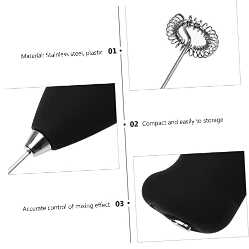 Handheld Electric Mixer - Cordless Black Stainless Steel