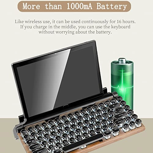 Retro Typewriter Keyboard - Wireless