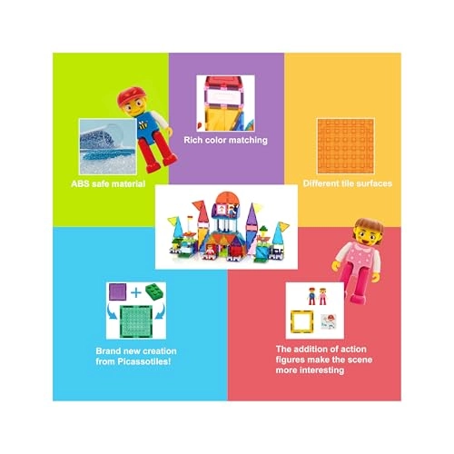 Magnetic Brick Tile and Magnetic Tile Combo Set - 333pcs