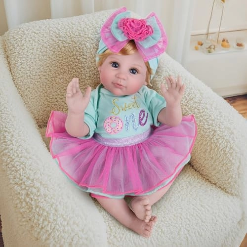 Reborn Baby Doll - 22 inch Vinyl Girl Ages 3+