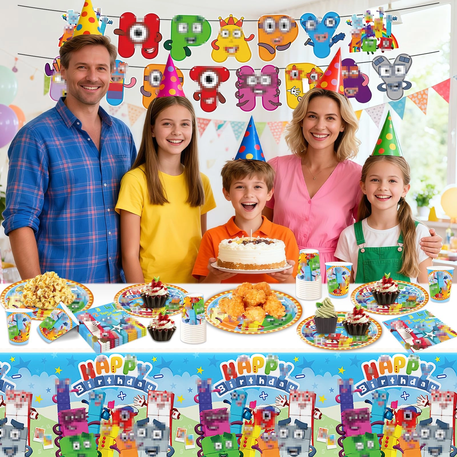 Party Tableware Set - 52PC Birthday
