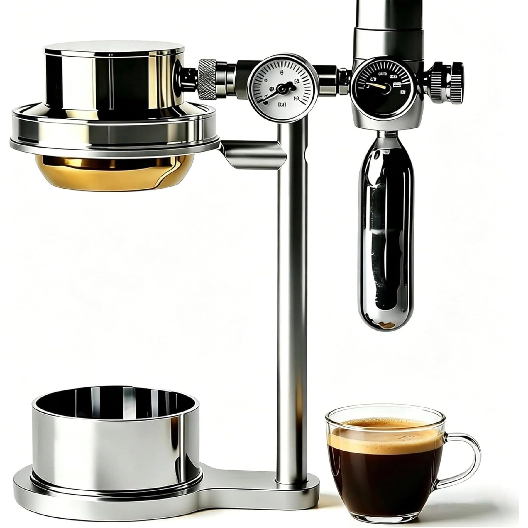 FFTUUO Pneumatic Coffee Maker - 58mm 9-bar Portable