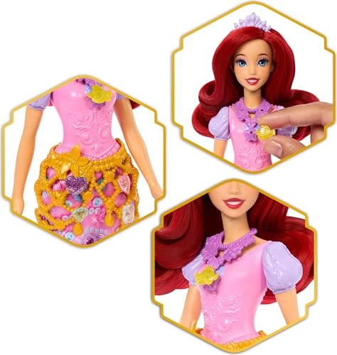 Ariel Fashion Doll - Jewel Reveal 8 Surprises Heart-Shaped Jewel Box