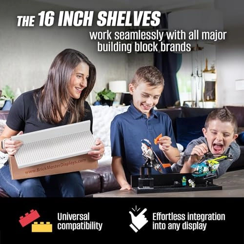 Building Brick Display Shelves - Wood Plastic