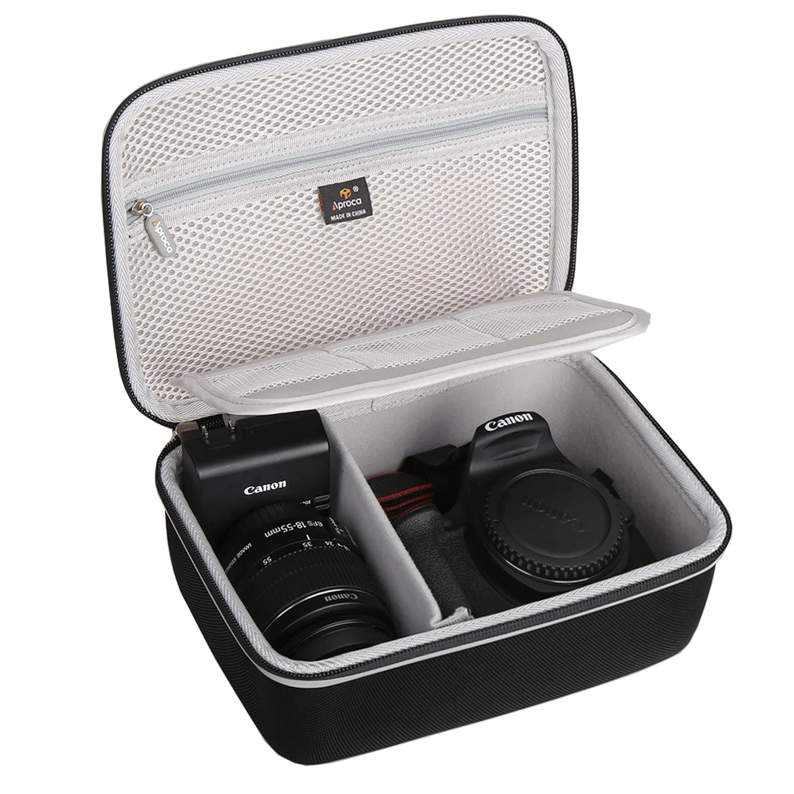 Aproca Hard Storage Travel Case - EOS Rebel T7, R50, R6 Mark II, R100, R50 V, R8, T6, R10, SL3, R5 Mark II, 5D Mark IV, R7, 90D, R5, T100