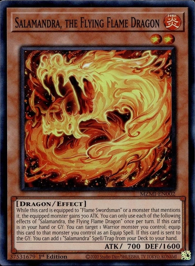 Yu-Gi-Oh! Salamandra, The Flying Flame Dragon MZMI-EN002
