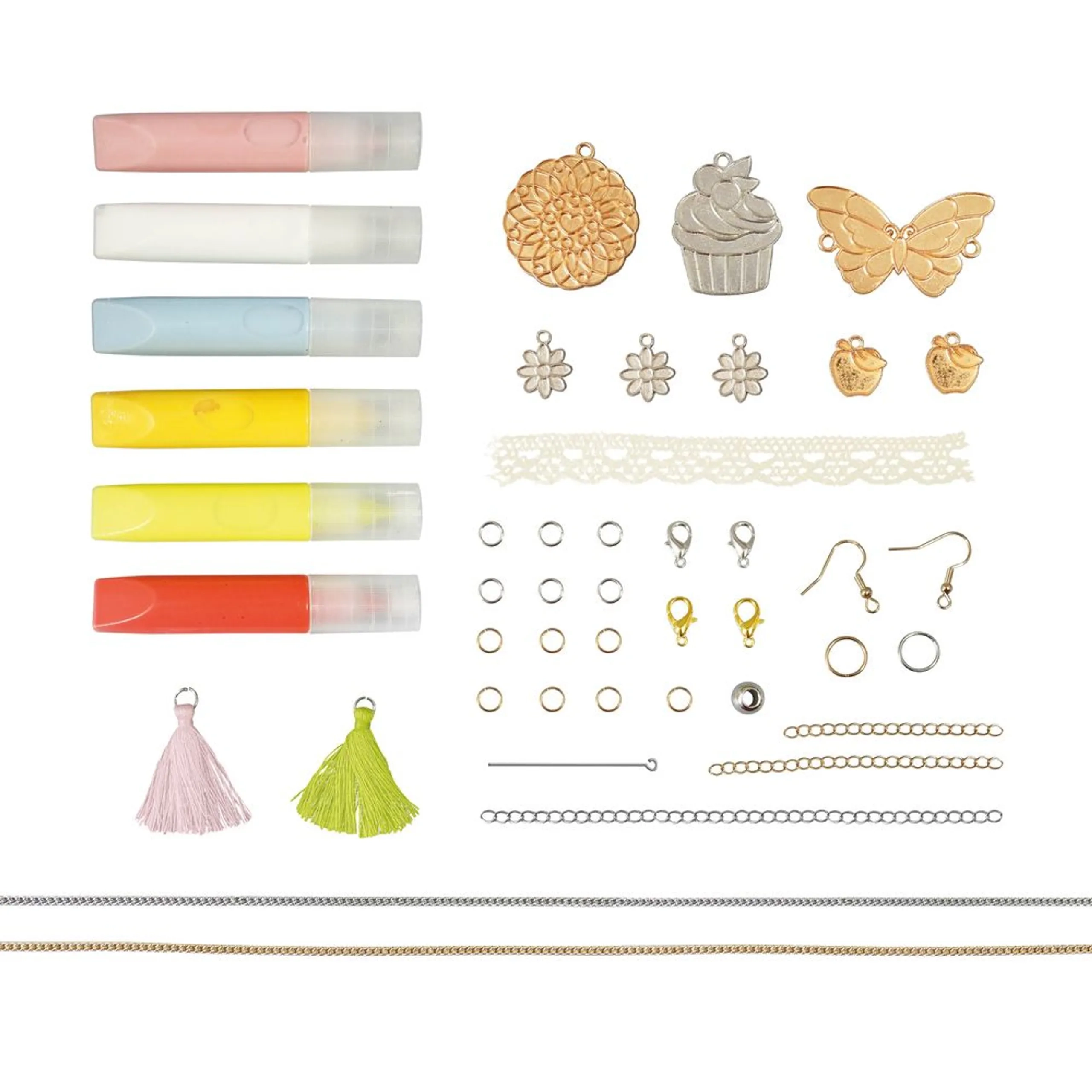 Charm Jewellery Kit - 6 tubes of paint Suitable for 6 years and above