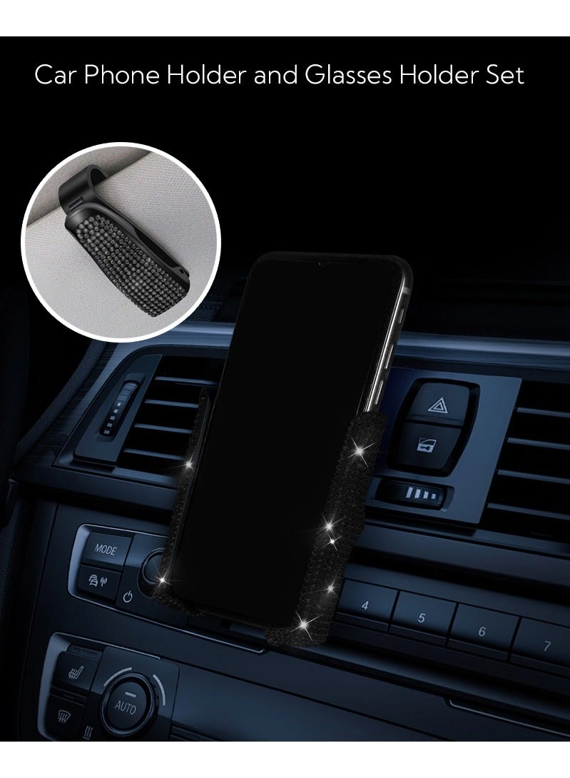 Car Phone Holder + Glasses Holder