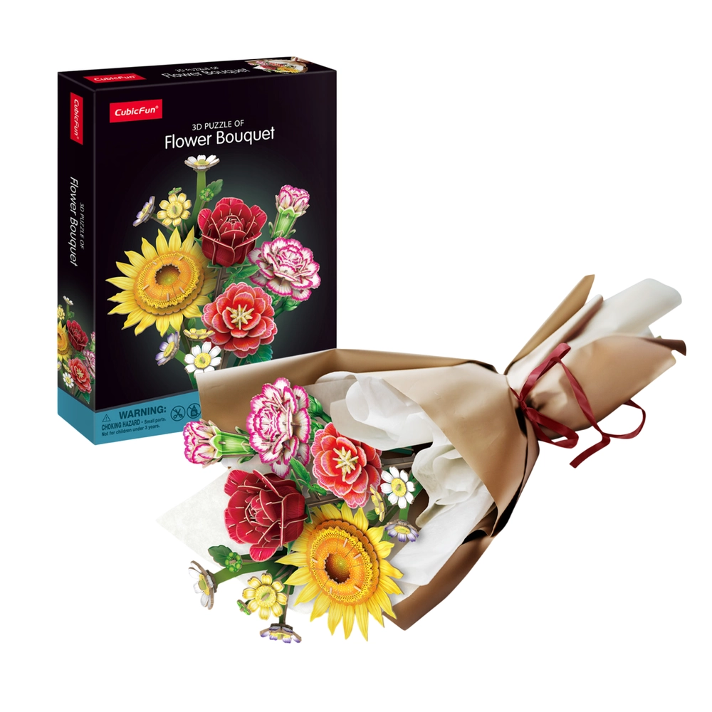 Flower Bouquet 3D Puzzle (ALGT-P867H) - 363 pcs