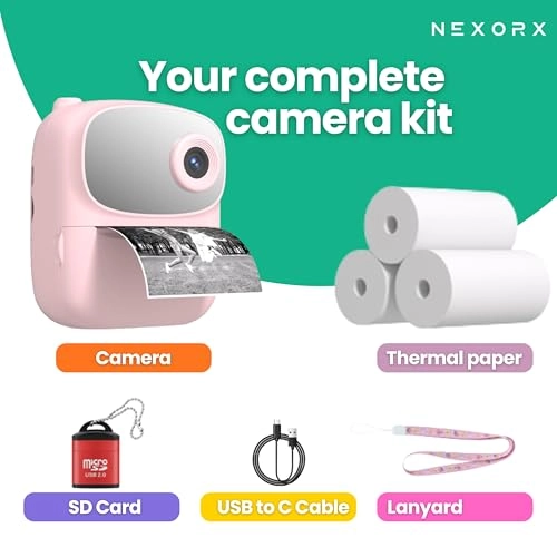 FunFoto - 1080P Dual HD 2.4-inch IPS Thermal Printing