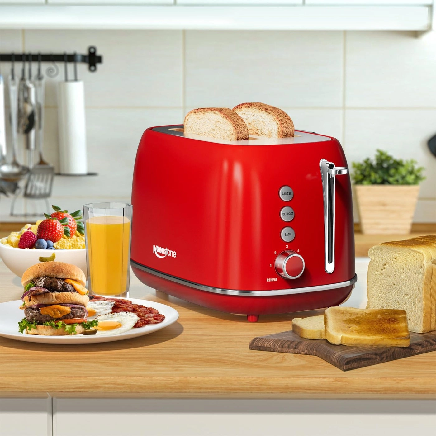 Smart Touch Screen Toaster - 2 Slice