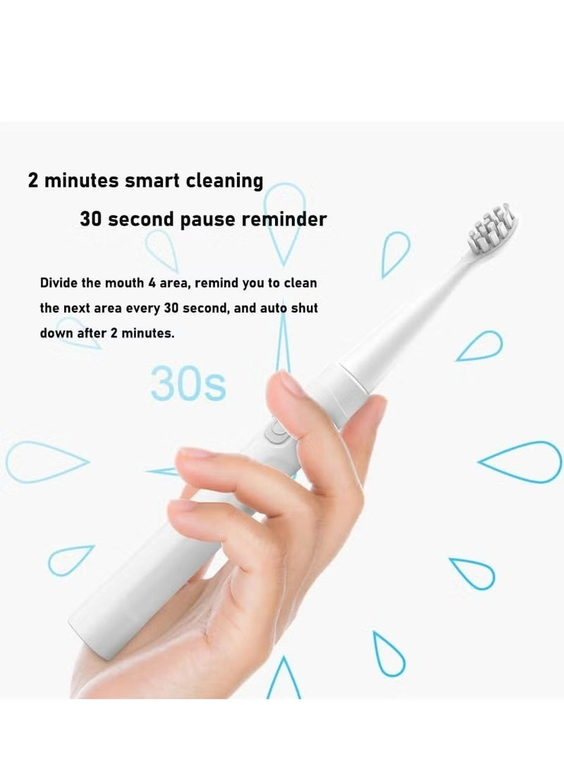 Electric Toothbrush - 2pc 3 Modes White Pack