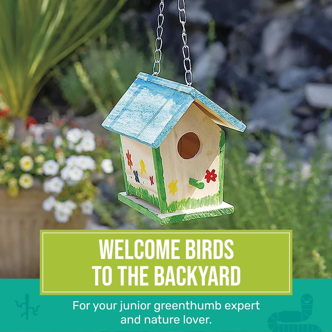 Build A Bird Bungalow - DIY Kit 4 Paints 7 Wooden Pcs