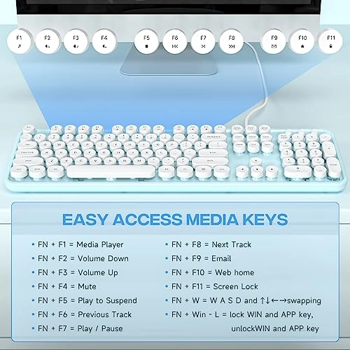 Computer Keyboard - 104 Wired