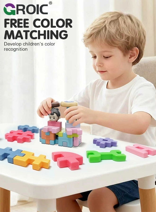 Interlocking Building Blocks - 88 pcs Building Blocks